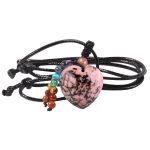 Higher Love 7 Chakra Rhodonite Necklace