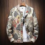 Japanese Crane Sukajan Bomber Jacket