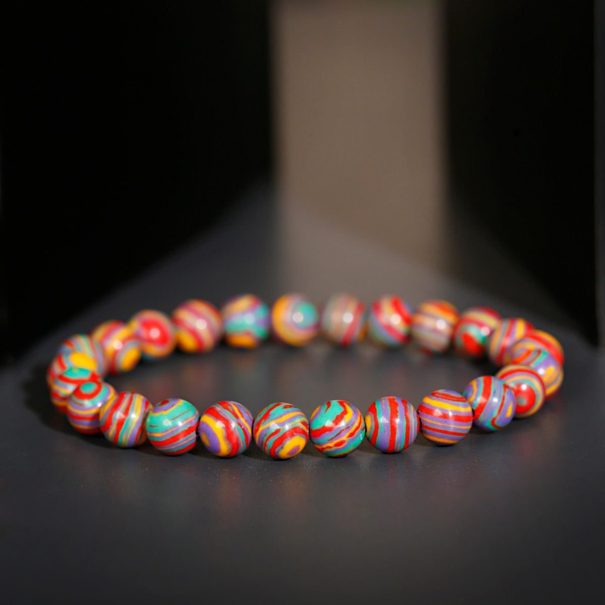 joyfully-colored-beaded-bracelet.jpg Joyfully Colored Beaded Bracelet - Image 1