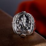 Lord Ganesha Om Stainless Steel Ring