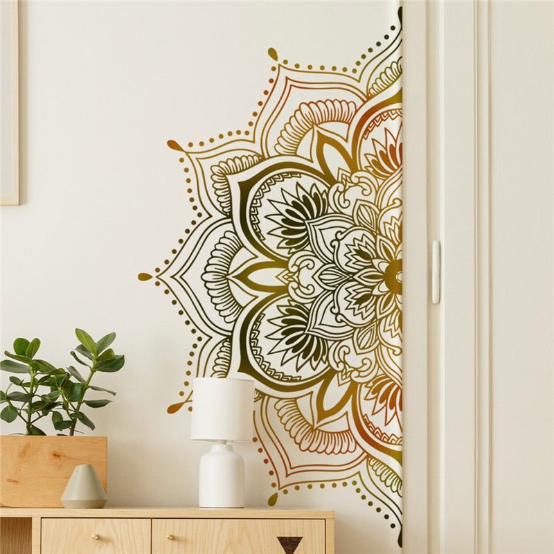lotus-mandala-metamorphosis-wall-decal.jpg Lotus Mandala Metamorphosis Wall Decal - Image 1