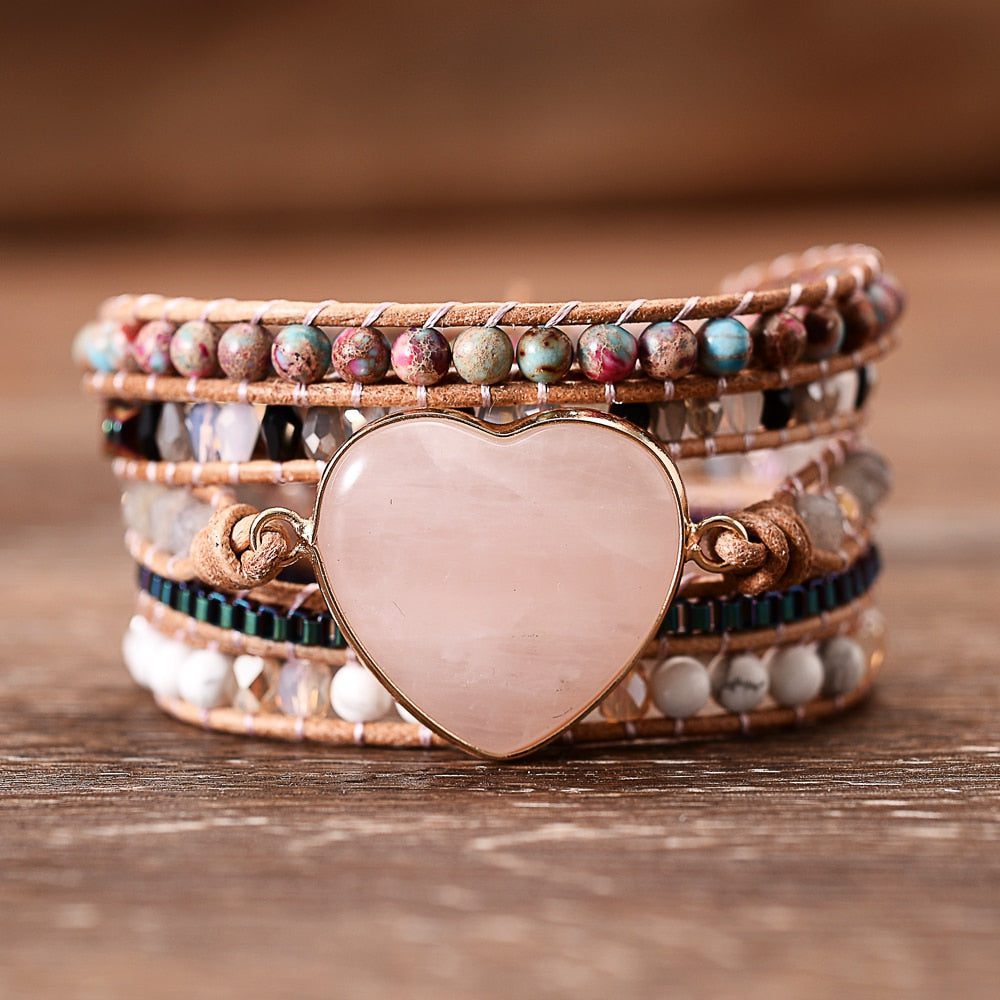 love-harmony-rose-quartz-bracelet.jpg Love Harmony Rose Quartz Bracelet - Image 1
