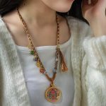 Manifest Abundance Tibetan Thangka Necklace