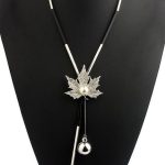 Maple Leaf Tassel Pendant Necklace