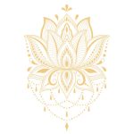 Mehndi Lotus Awakening Flower Decal