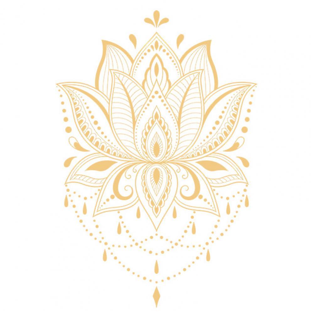 mehndi-lotus-awakening-flower-decal.jpg Mehndi Lotus Awakening Flower Decal - Image 1