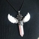 Merkaba Angel Wings Crystal Pendant