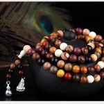 Mixed Natural Sandalwood 108 Bead Mala