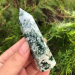 Moss Agate Healing Crystal Wand