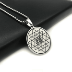 Mystic Sri Yantra Stainless Steel Necklace