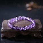 Natural Amethyst Quartz Crystal Beads Bracelet