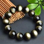 Natural Golden Obsidian Bracelet