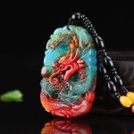 Natural Jade Dragon Necklace