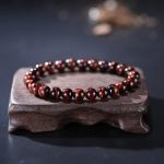 Natural Red Tiger Eye Beads Bracelet