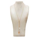 "Night and Day" Natural Sunstone and Moonstone 9K Gold Necklace