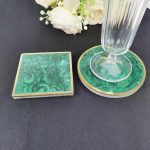 Nurturing Balance Malachite Coaster