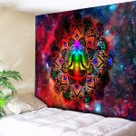 Om Psychedelic Mandala Tapestry