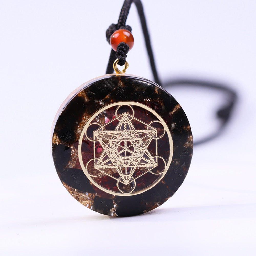 orgone-aura-obsidian-necklace.jpg Orgone Aura Obsidian Necklace - Image 1