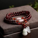 Passion & Purity Garnet Wrap Bracelet