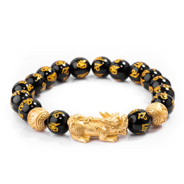 pi-xiu-black-obsidian-wealth-bracelet.jpg Pi Xiu Black Obsidian Wealth Bracelet - Image 1