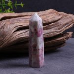 Plum Blossom Tourmaline Wand of Confidence