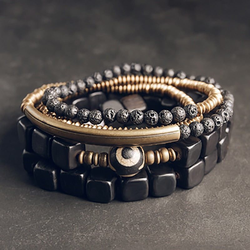 protective-brass-charm-bracelet-set.jpg Protective Brass Charm Bracelet Set - Image 1