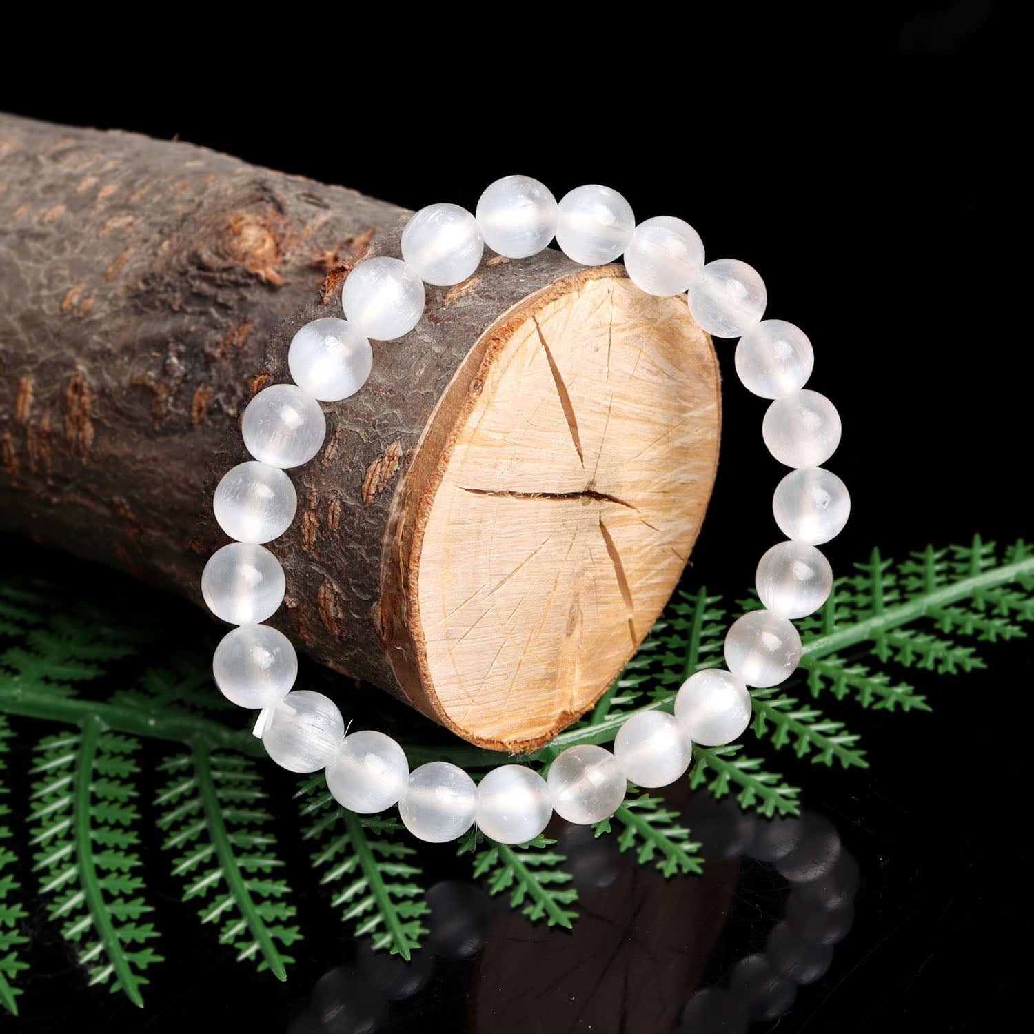 pure-selenite-cleansing-bracelet.jpg Pure Selenite Cleansing Bracelet - Image 1