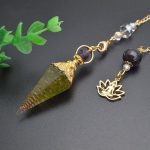 Radiant Presence Peridot Orgone Pendulum