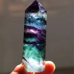 Rainbow Fluorite Hexagonal Wand