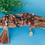 Rainbow of Blessings 108 Tourmaline Mala