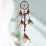 Raw 7 Chakra Stones Dreamcatcher