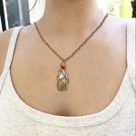 Raw Citrine Prosperity Pendant Necklace