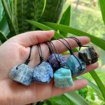 Raw Energizing Stone Pendant Necklace