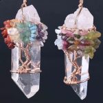 Reiki Chakra Tree of Life Rock Pendant