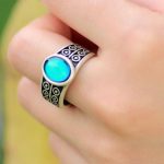 Retro Silver Mood Ring