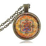 Sacred Geometry Sri Yantra Pendant Necklaces