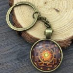 Sacred Sri Yantra Keychain