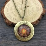 Sacred Sri Yantra Locket Pendant Necklace