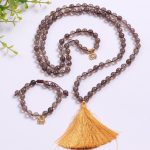 Smoky Quartz Mala & Bracelet Cleansing Set
