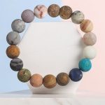 Solar System Natural Matte Stone Bracelet