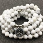 Soothing Howlite 108 Mala Wrap Bracelet