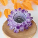 Soul Illumination Amethyst Candle Holder