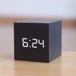Sound Activated Digital LED Wooden Alarm Clock