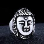 Stainless Steel Buddha Head Ring
