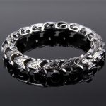 Stainless Steel Dragon Hide Bracelet