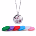 Stainless Steel Essential Oil Diffuser Locket Necklace