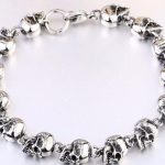 Stainless Steel Skull Chain Bracelet