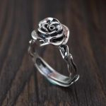 Sterling Silver Vintage Rose Ring
