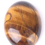 Tiger's Eye Oval Flat Palm Stone