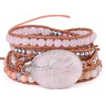 Tree of Life Rose Quartz Bracelet